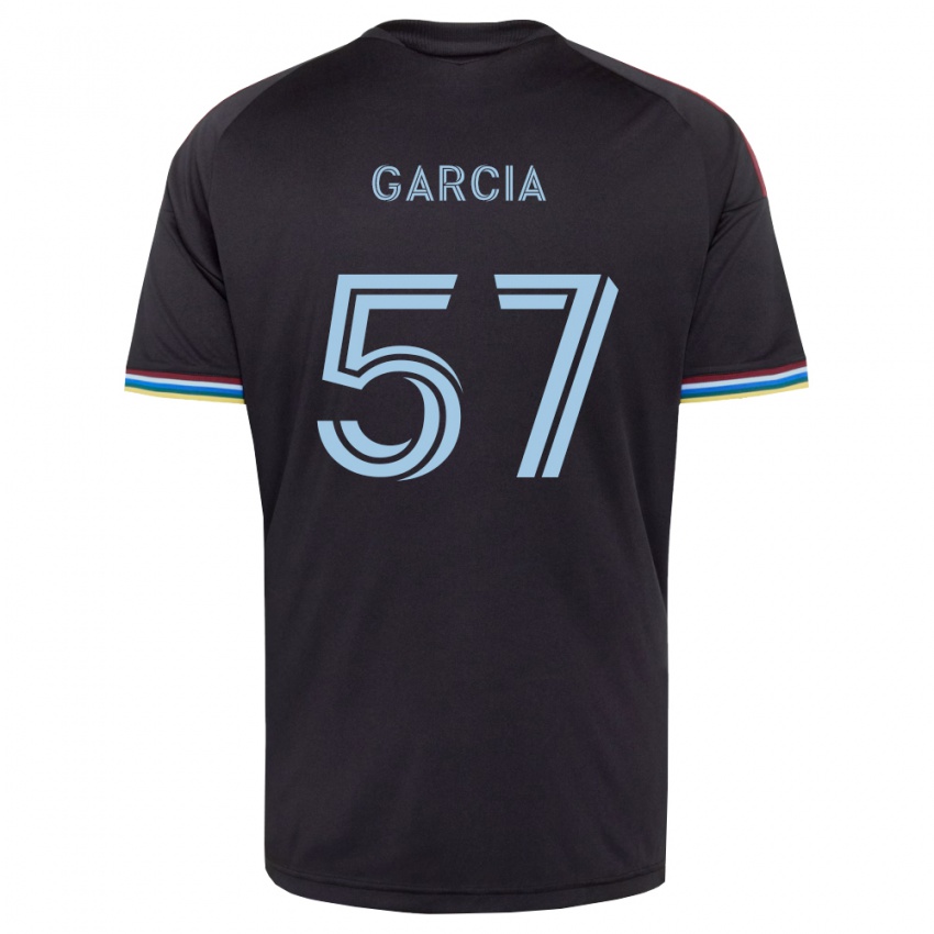 ילדים Rogelio Garcia #57 שחור כחול שמיים ג'רזי ביתית 2026/27 חולצה קצרה