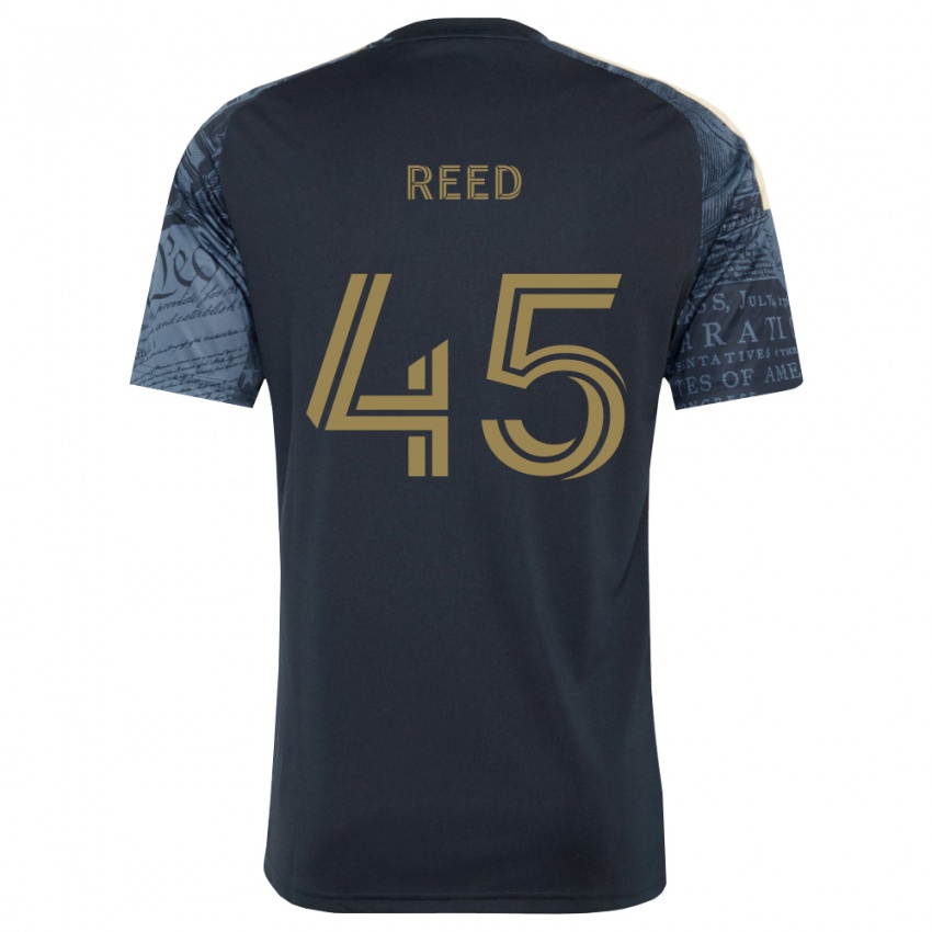 ילדים Theo Reed #45 כחול צי חום ג'רזי ביתית 2026/27 חולצה קצרה