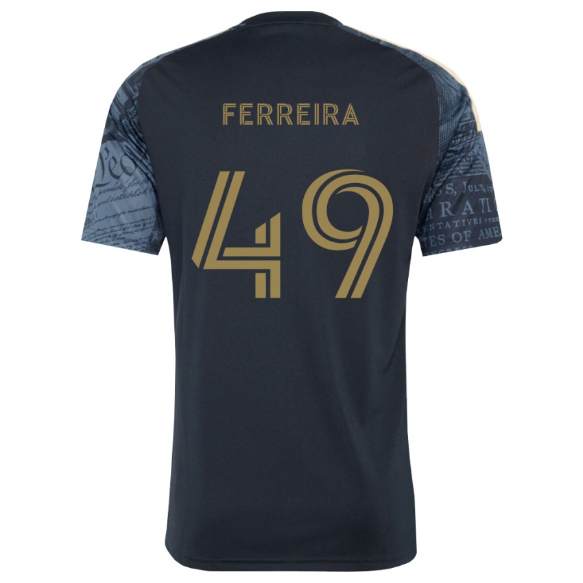 ילדים Willyam Ferreira #49 כחול צי חום ג'רזי ביתית 2026/27 חולצה קצרה