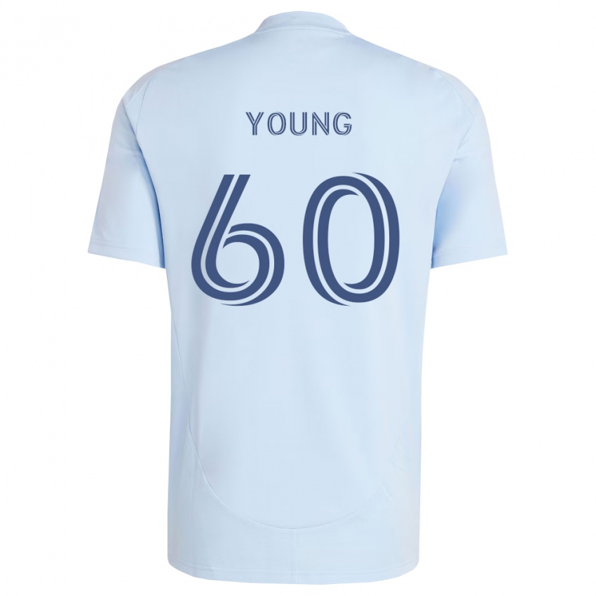 ילדים Nate Young #60 כחול בהיר אפור בהיר ג'רזי ביתית 2026/27 חולצה קצרה