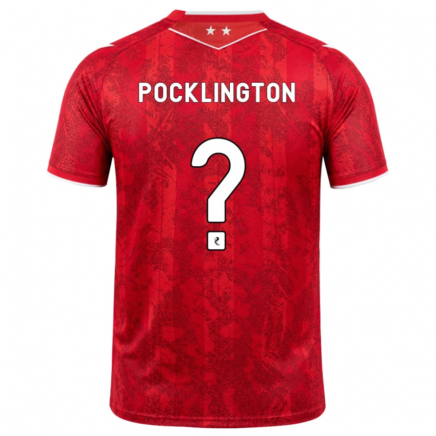 ילדים Max Pocklington #0 אדום לבן ג'רזי ביתית 2026/27 חולצה קצרה