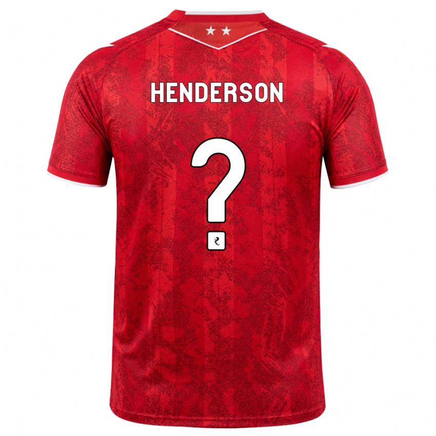 ילדים Jay Henderson #0 אדום לבן ג'רזי ביתית 2026/27 חולצה קצרה