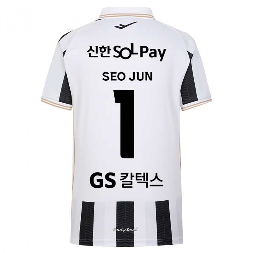 ילדים Seo-Jun Lee #1 שחור לבן הרחק ג'רזי 2026/27 חולצה קצרה