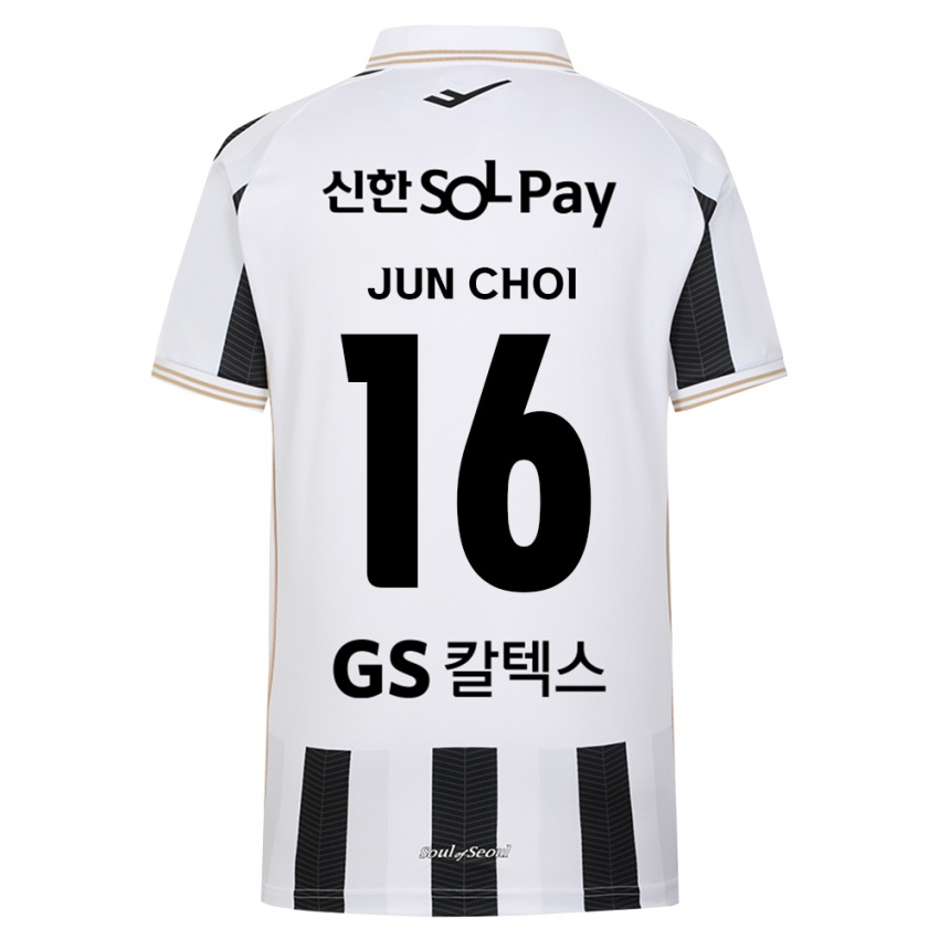 ילדים Jun Choi #16 שחור לבן הרחק ג'רזי 2026/27 חולצה קצרה