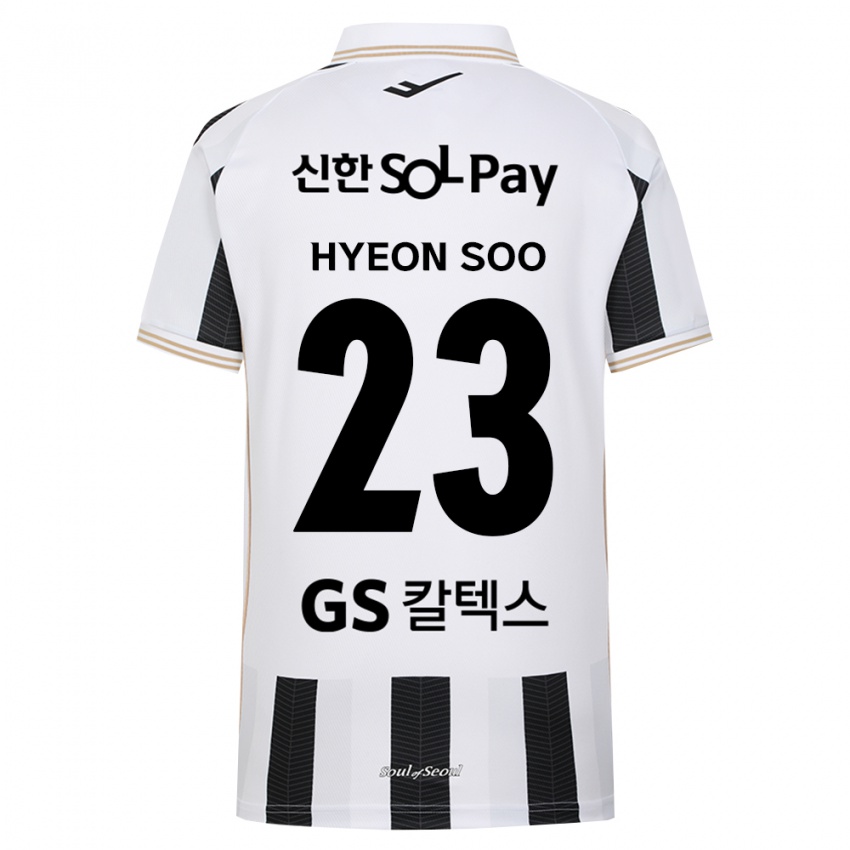 ילדים Hyeon-Soo Jung #23 שחור לבן הרחק ג'רזי 2026/27 חולצה קצרה