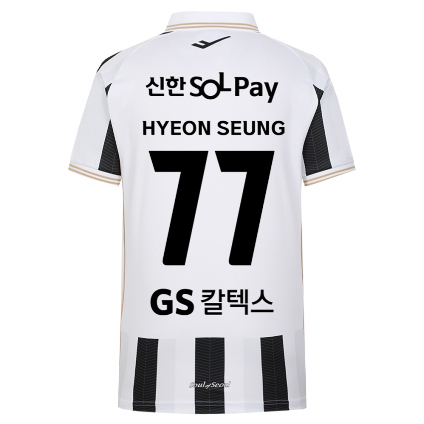 ילדים Hyeon-Seung Lee #77 שחור לבן הרחק ג'רזי 2026/27 חולצה קצרה