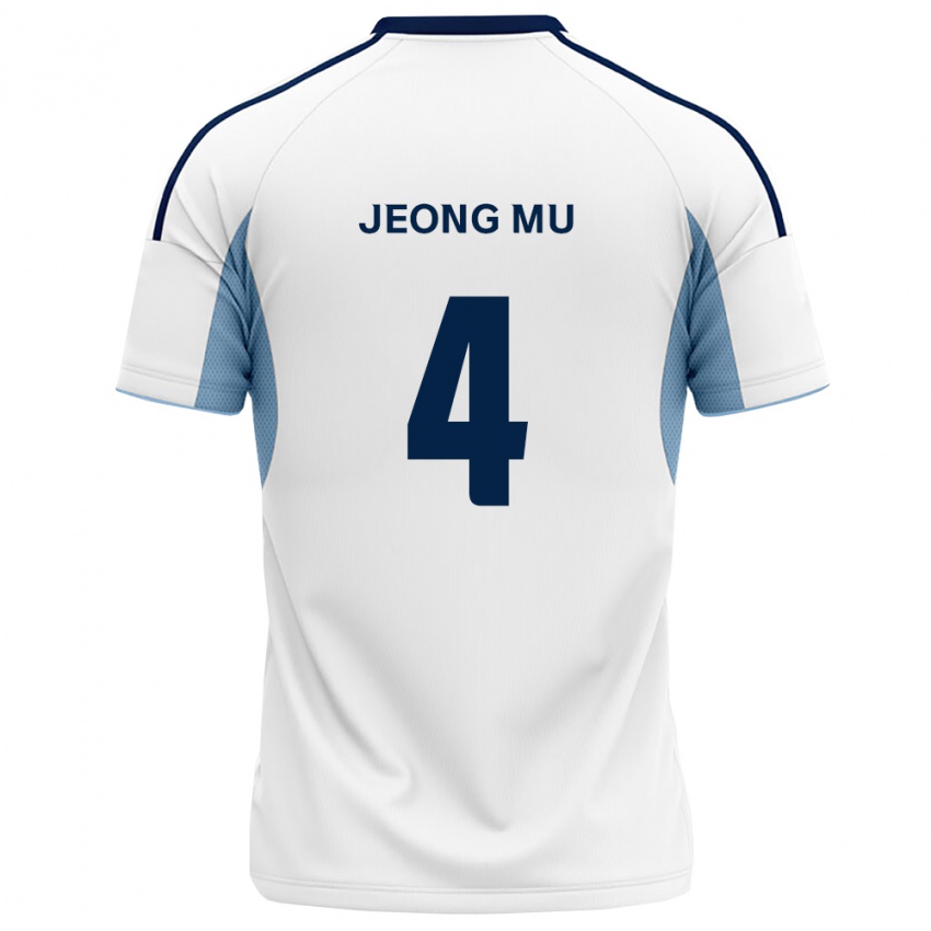 ילדים Jeong-Mu Kim #4 כחול מלכותי לבן הרחק ג'רזי 2026/27 חולצה קצרה