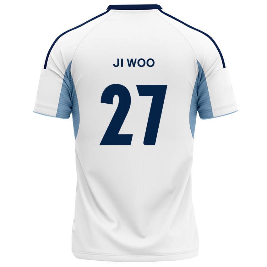 ילדים Ji-Woo Lee #27 כחול מלכותי לבן הרחק ג'רזי 2026/27 חולצה קצרה