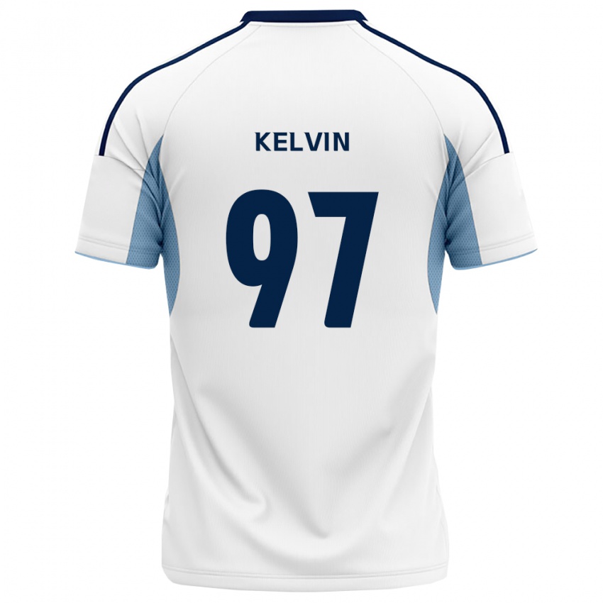 ילדים Kelvin #97 כחול מלכותי לבן הרחק ג'רזי 2026/27 חולצה קצרה