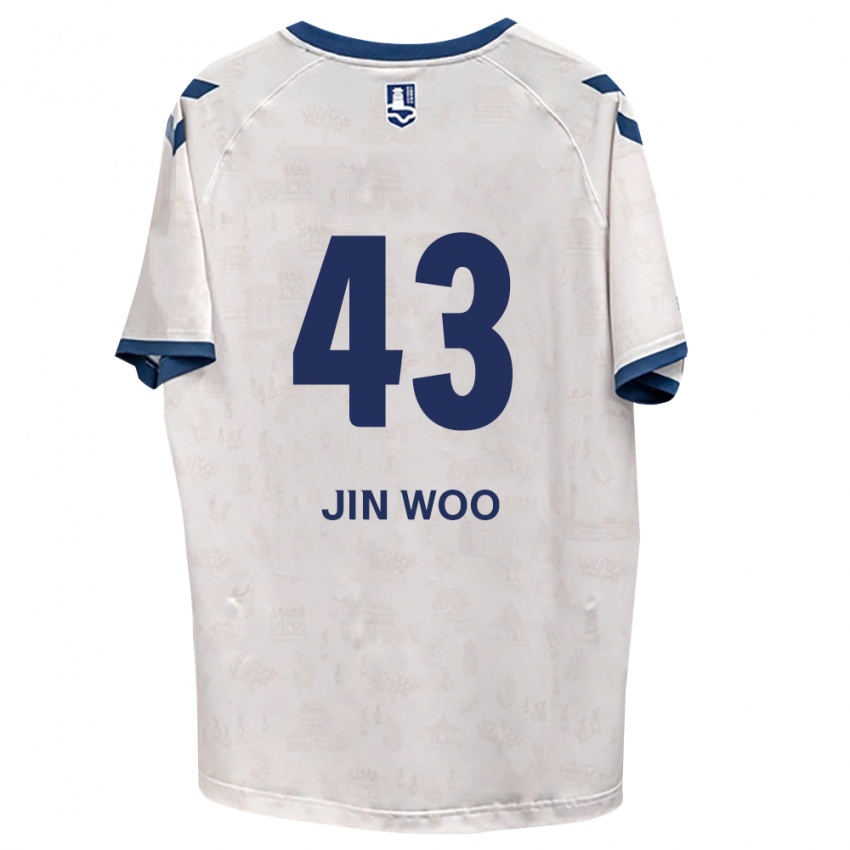 ילדים Jin-Woo Park #43 כחול מלכותי לבן הרחק ג'רזי 2026/27 חולצה קצרה