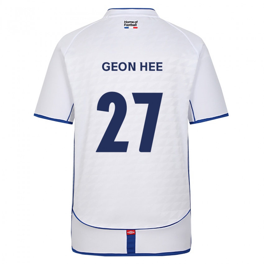 ילדים Geon-Hee Lee #27 שחור לבן אדום הרחק ג'רזי 2026/27 חולצה קצרה ילדים Geon-Hee Lee #27 שחור לבן אדום הרחק ג'רזי 2026/27 חולצה קצרה