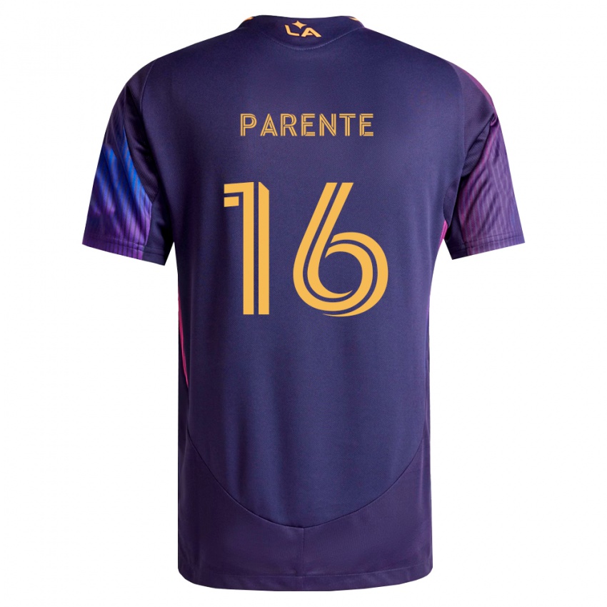 ילדים Isaiah Parente #16 סגול עמוק צהוב הרחק ג'רזי 2026/27 חולצה קצרה