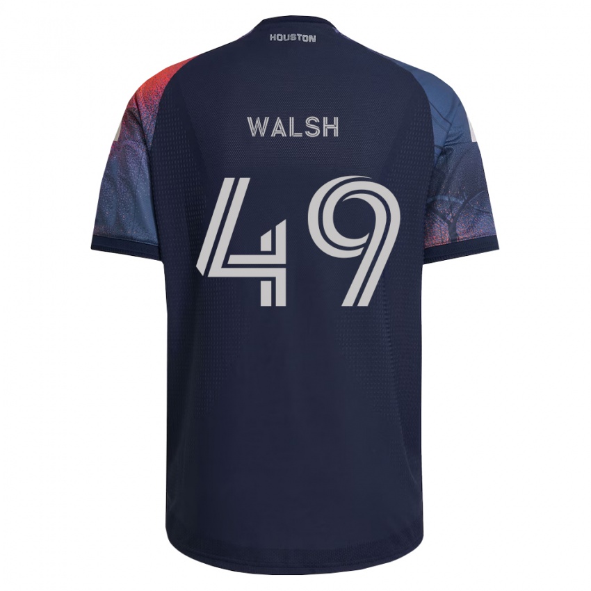 ילדים Kian Walsh #49 כחול עמוק לבן כתום הרחק ג'רזי 2026/27 חולצה קצרה