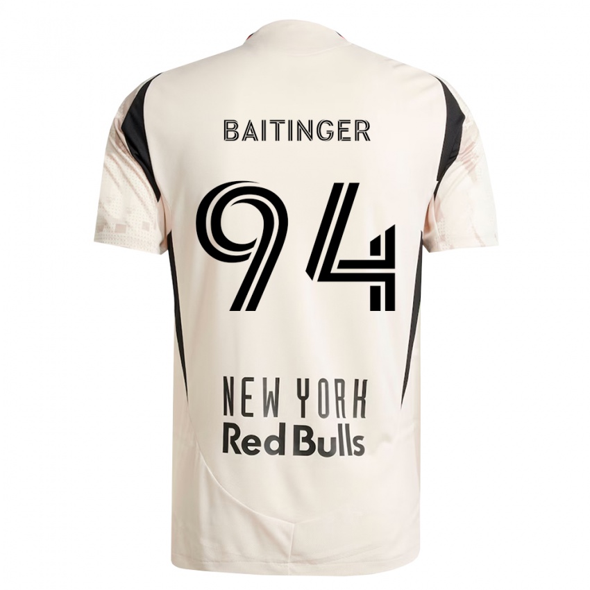 ילדים Sean Baitinger #94 לבן מחוץ לאדום שחור הרחק ג'רזי 2026/27 חולצה קצרה