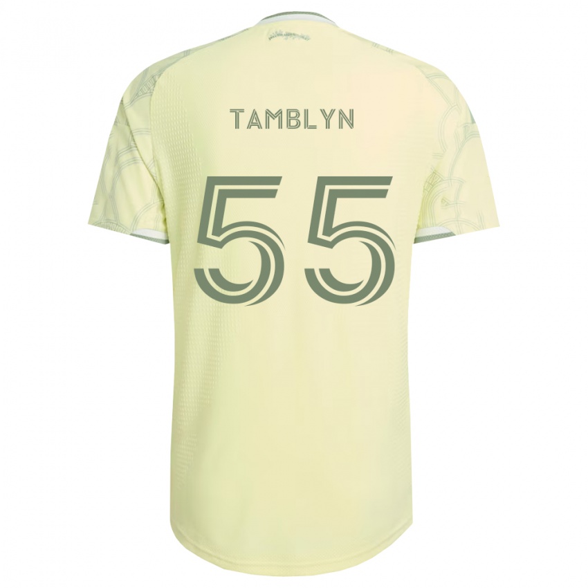 ילדים Kellen Tamblyn #55 בז' לבן הרחק ג'רזי 2026/27 חולצה קצרה