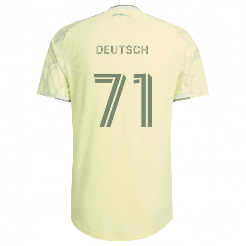 ילדים Maverick Deutsch #71 בז' לבן הרחק ג'רזי 2026/27 חולצה קצרה