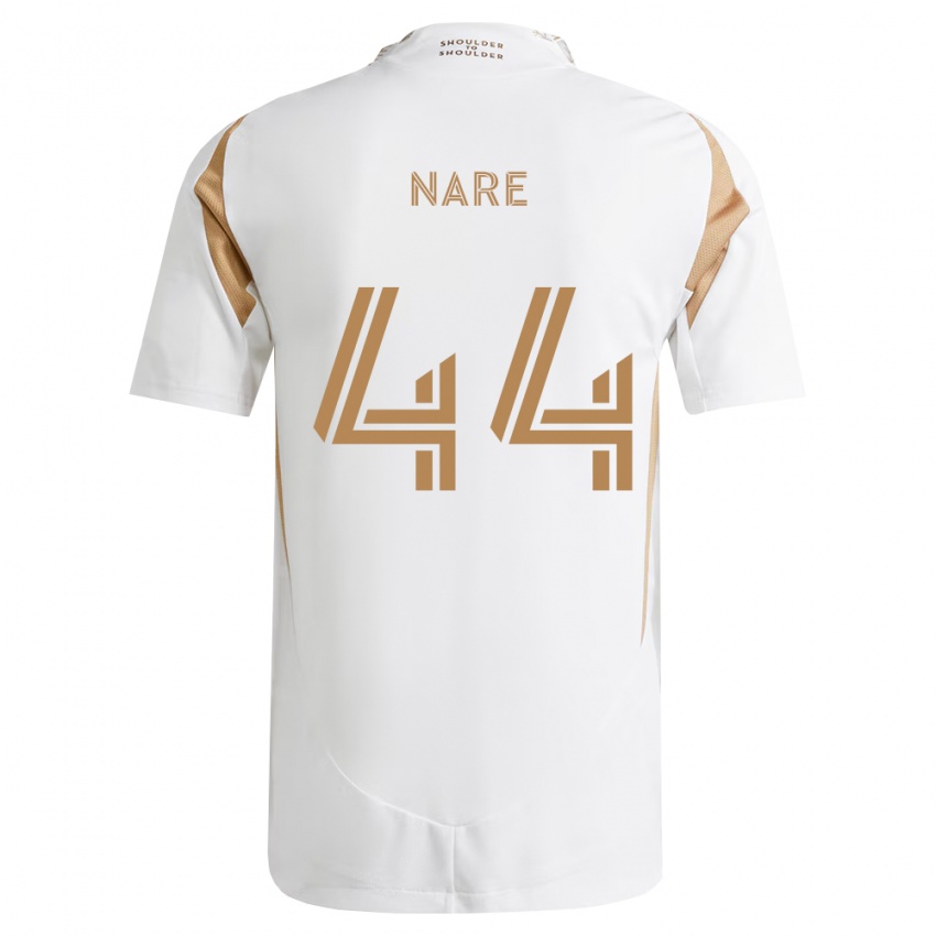ילדים Thabo Nare #44 לבן חום הרחק ג'רזי 2026/27 חולצה קצרה
