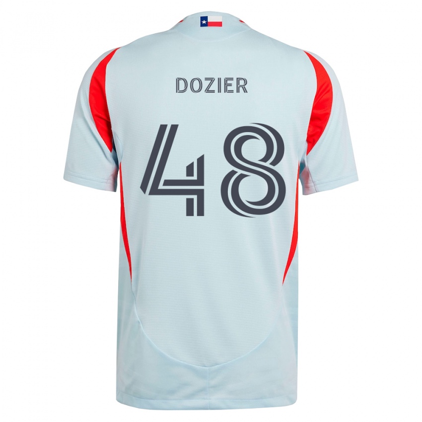 ילדים Jonathon Dozier #48 אפור כהה לבן אדום הרחק ג'רזי 2026/27 חולצה קצרה