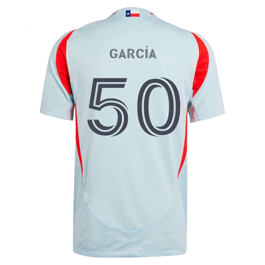 ילדים Diego García #50 אפור כהה לבן אדום הרחק ג'רזי 2026/27 חולצה קצרה