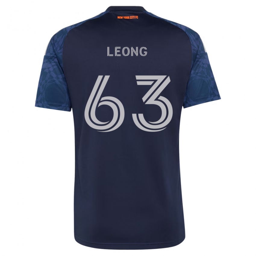 ילדים Matthew Leong #63 כחול עמוק לבן הרחק ג'רזי 2026/27 חולצה קצרה