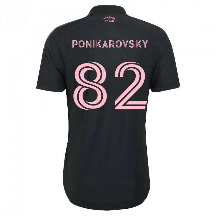 ילדים Max Ponikarovsky #82 ורוד שחור לבן הרחק ג'רזי 2026/27 חולצה קצרה