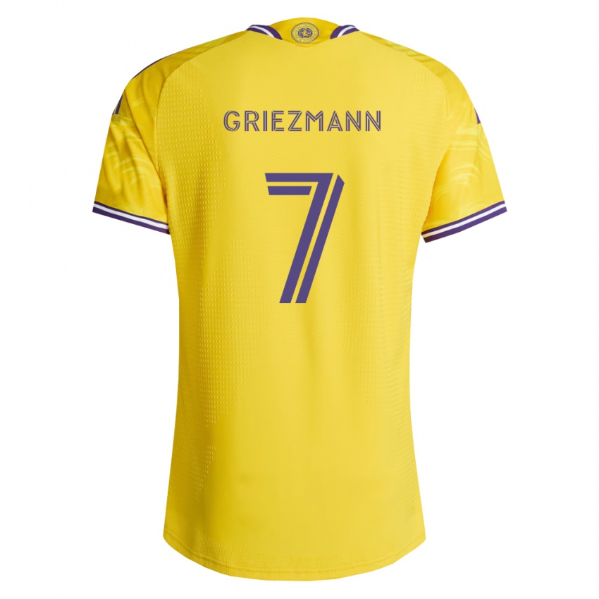 ילדים אנטואן גריזמן #7 סגול צהוב הרחק ג'רזי 2026/27 חולצה קצרה