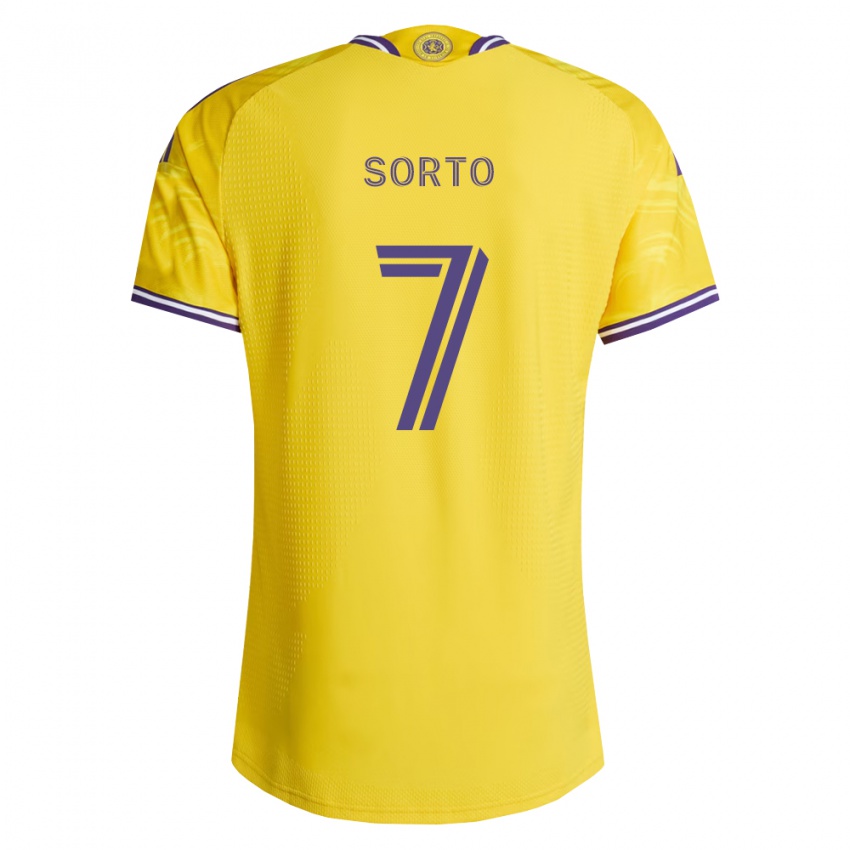 ילדים Gabriel Sorto #7 סגול צהוב הרחק ג'רזי 2026/27 חולצה קצרה