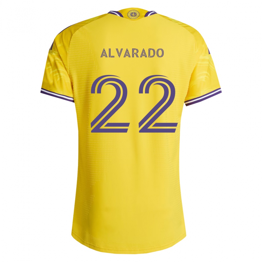 ילדים Lennox Alvarado #22 סגול צהוב הרחק ג'רזי 2026/27 חולצה קצרה