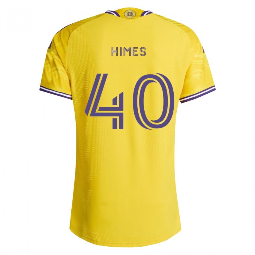 ילדים Tristan Himes #40 סגול צהוב הרחק ג'רזי 2026/27 חולצה קצרה