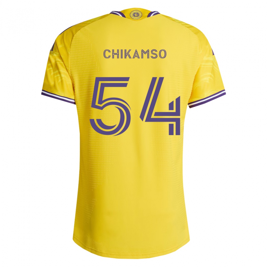 ילדים Albright Chikamso #54 סגול צהוב הרחק ג'רזי 2026/27 חולצה קצרה