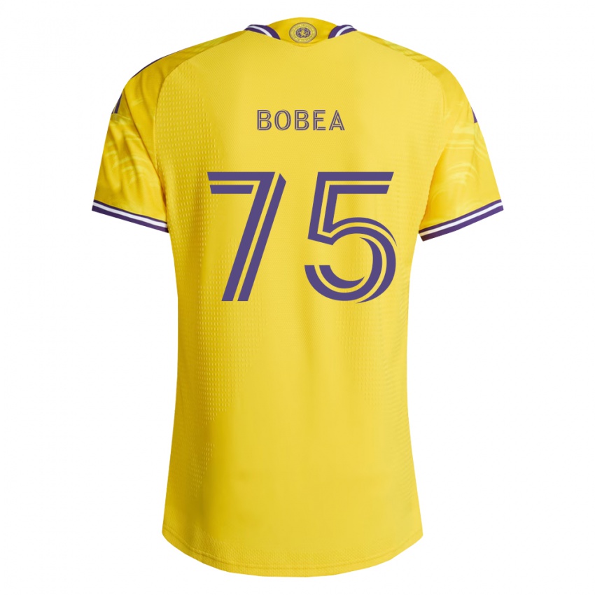 ילדים Nicolás Bobea #75 סגול צהוב הרחק ג'רזי 2026/27 חולצה קצרה