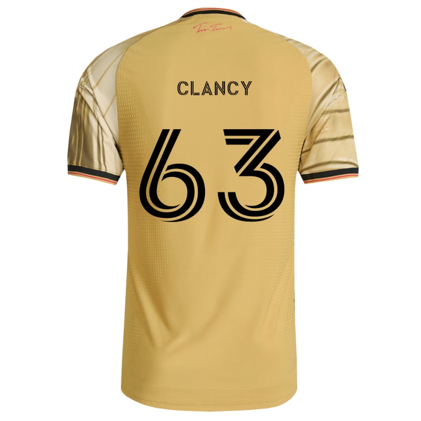 ילדים Trip Clancy #63 חום צהוב שחור הרחק ג'רזי 2026/27 חולצה קצרה