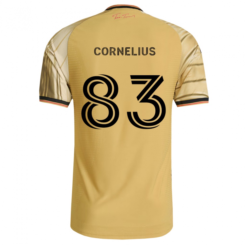 ילדים Lorenzo Cornelius #83 חום צהוב שחור הרחק ג'רזי 2026/27 חולצה קצרה