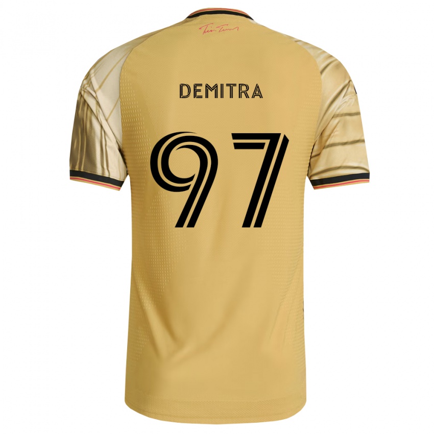ילדים Lucas Demitra #97 חום צהוב שחור הרחק ג'רזי 2026/27 חולצה קצרה