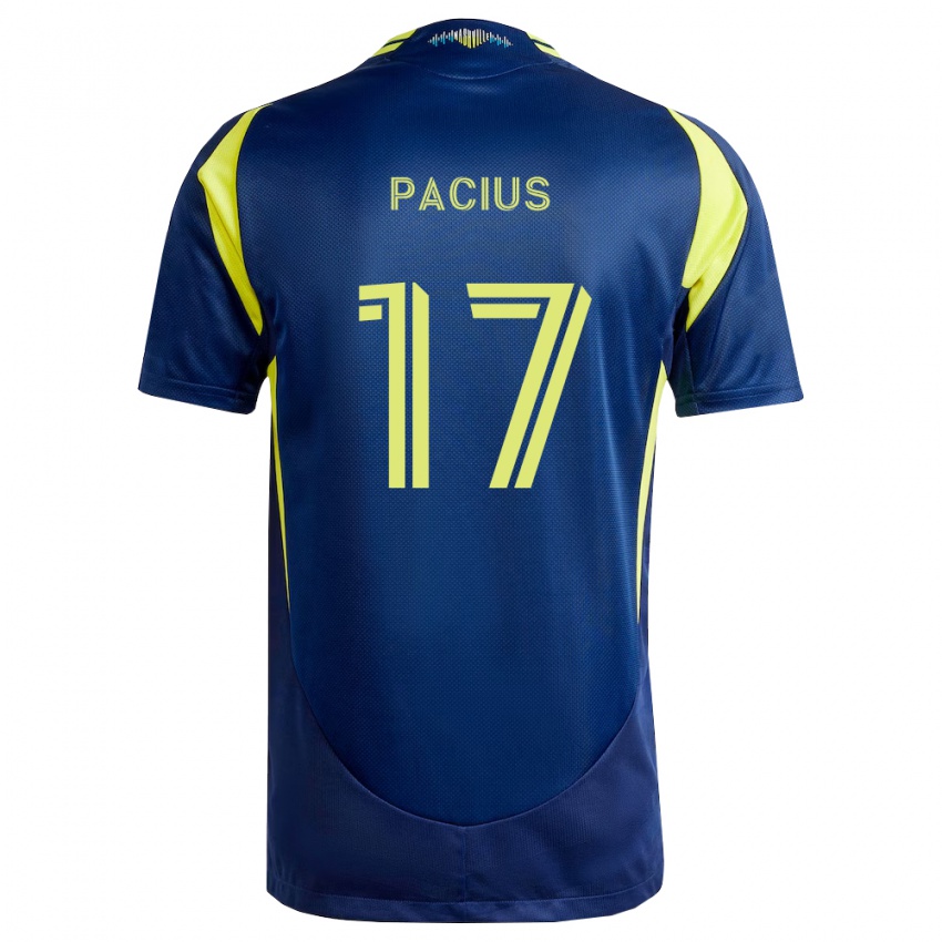 ילדים Woobens Pacius #17 צהוב כחול צי הרחק ג'רזי 2026/27 חולצה קצרה