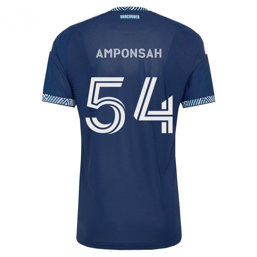 ילדים Prince Amponsah #54 כחול עמוק לבן הרחק ג'רזי 2026/27 חולצה קצרה