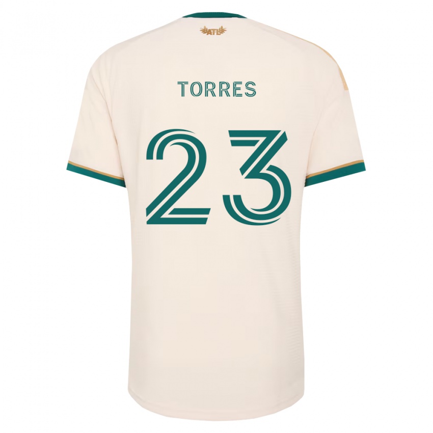 ילדים Adyn Torres #23 ירוק שמפניה הרחק ג'רזי 2026/27 חולצה קצרה