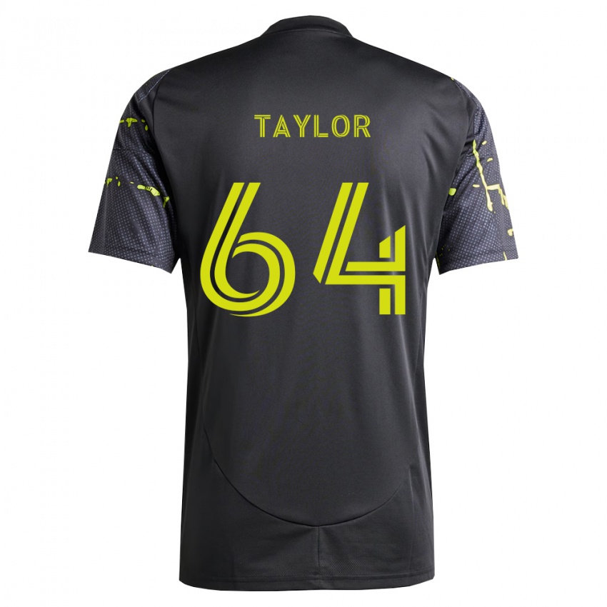 ילדים Oneal Taylor #64 צהוב ניאון שחור הרחק ג'רזי 2026/27 חולצה קצרה