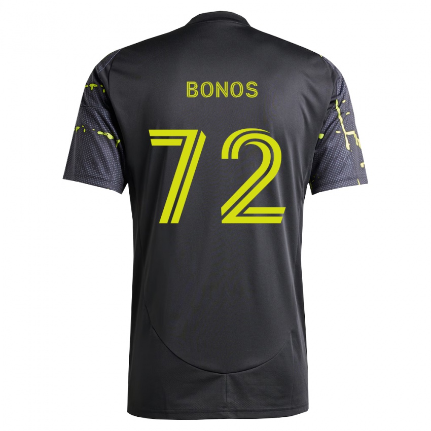 ילדים Jackson Bonos #72 צהוב ניאון שחור הרחק ג'רזי 2026/27 חולצה קצרה