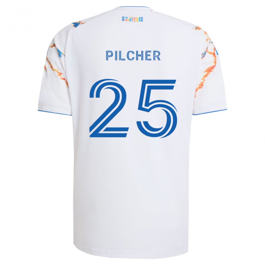 ילדים איאן פילצ'ר #25 לבן כתום כחול הרחק ג'רזי 2026/27 חולצה קצרה