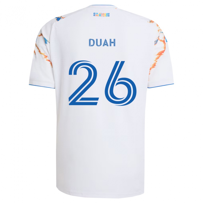 ילדים מאנו דואה #26 לבן כתום כחול הרחק ג'רזי 2026/27 חולצה קצרה