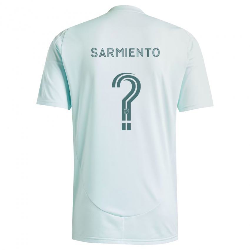 ילדים Noe Sarmiento #0 לבן ירוק בהיר הרחק ג'רזי 2026/27 חולצה קצרה