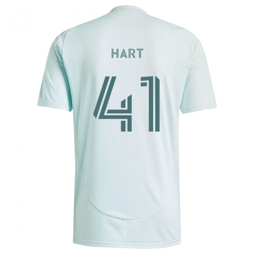 ילדים Victor Hart #41 לבן ירוק בהיר הרחק ג'רזי 2026/27 חולצה קצרה