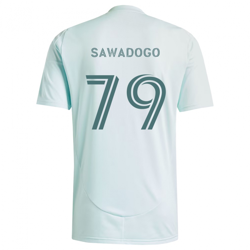 ילדים Kamal Sawadogo #79 לבן ירוק בהיר הרחק ג'רזי 2026/27 חולצה קצרה