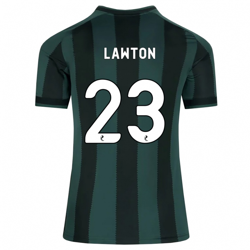 ילדים Emma Lawton #23 אפור דהוי שחור הרחק ג'רזי 2026/27 חולצה קצרה