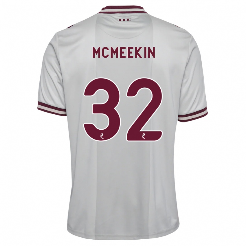 ילדים Keir Mcmeekin #32 לבן בורגונדי הרחק ג'רזי 2026/27 חולצה קצרה