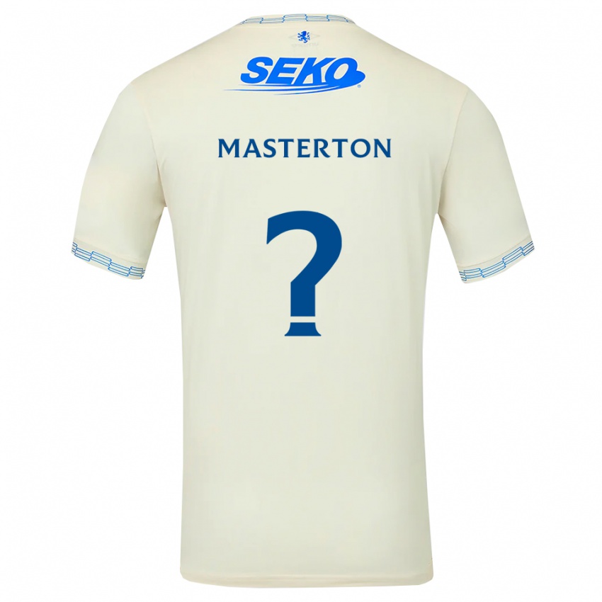 ילדים Ollie Masterton #0 כחול שמיים עמוק לבן הרחק ג'רזי 2026/27 חולצה קצרה