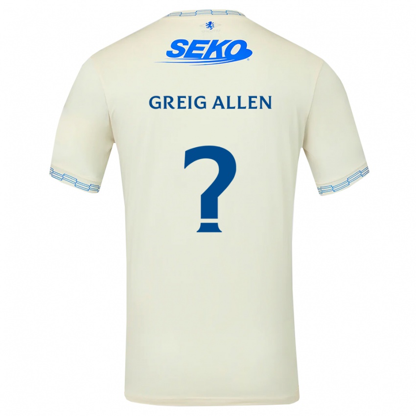 ילדים גרג אלן #0 כחול שמיים עמוק לבן הרחק ג'רזי 2026/27 חולצה קצרה
