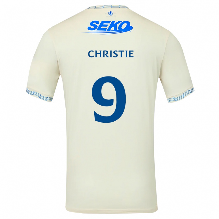 ילדים Cormac Christie #9 כחול שמיים עמוק לבן הרחק ג'רזי 2026/27 חולצה קצרה