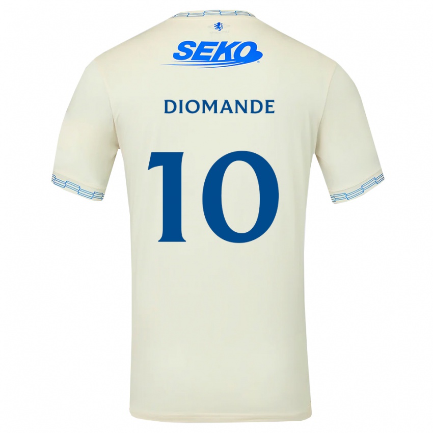 ילדים מוחמד דיומאנדה #10 כחול שמיים עמוק לבן הרחק ג'רזי 2026/27 חולצה קצרה